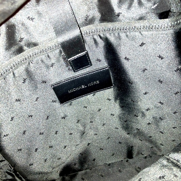 Micheal Kors Copper Logo Stripe Backpack - Picture 8 of 9